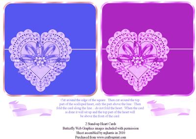 2 Over-the-top Heart Cards