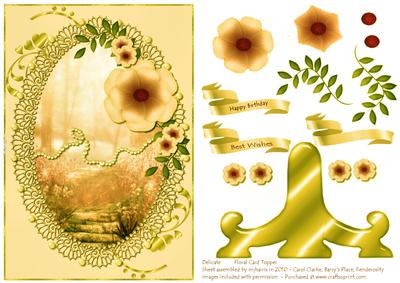 Delicate Golden Floral