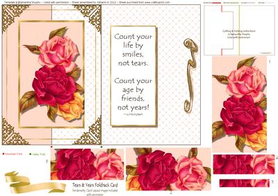Smiles Not Tears Pyramid Foldback Card