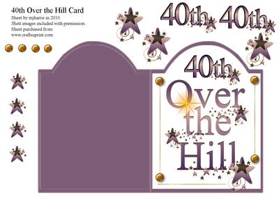 40th Over the Hill Card