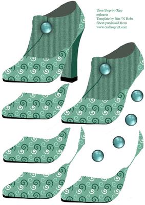 High Heeled Shoe Card Topper 2