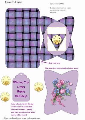 Purple Basket Weave Birthday