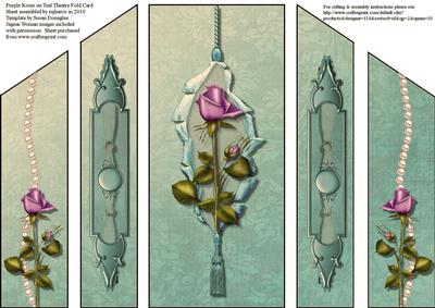 Roses on Theatre Fold Card