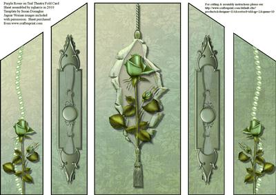 Roses on Theatre Fold Card 3