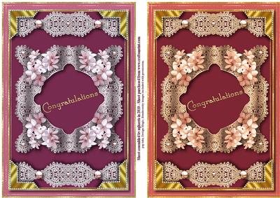 Delicate Lace & Romance Card Toppers