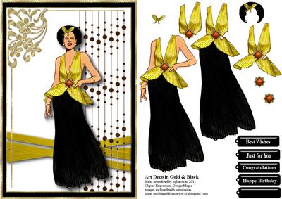 Art Deco in Gold & Black