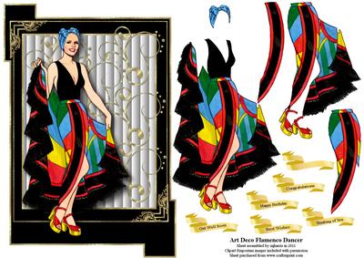 Art Deco Flamenco Dancer