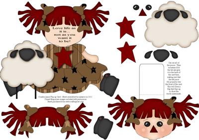 Country Annie Flip-up Card