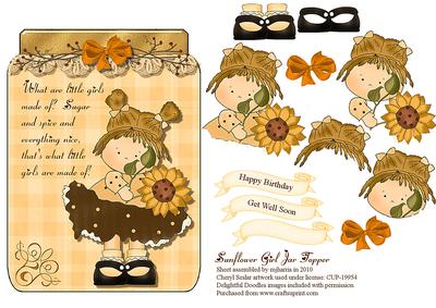 Sunshine Girl in a Jar Topper