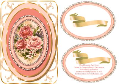 Floral Bouquet in Peach