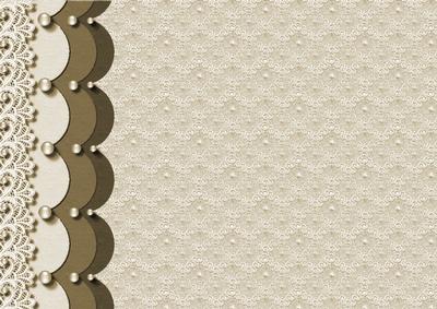 Lace Scallops & Pearls Backing Paper 9