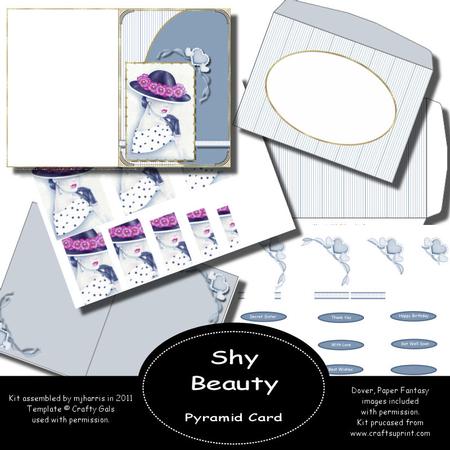 Shy Beatuy Pyramid Card Kit