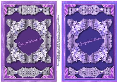 Romantic Lace Card Toppers