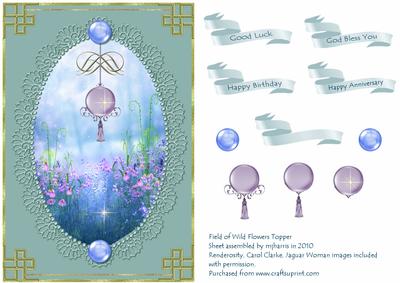 Field of Wild Flowers Card Front