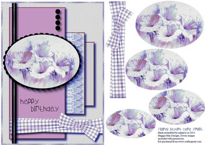 Floral Layers Birthday Card Front 3