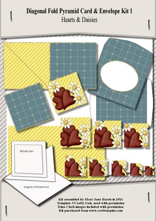 Diagonal Fold Pyramid Card & Envelope Kit 1