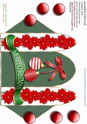 Christmas Banner Accordian Fold