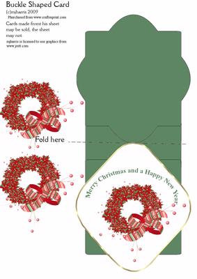 Christmas Wreath Quick Card