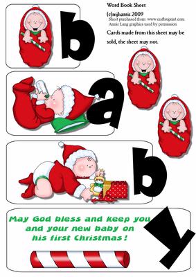 Mjharris Baby's 1st Christmas Word Book 2