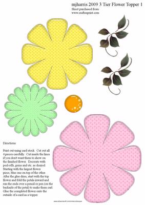 Mjharris 3 Tier Flower Topper 3