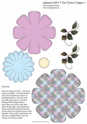 Mjharris 3 Tier Flower Topper 5