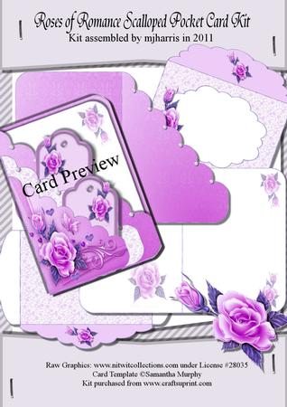 Roses of Romance Scalloped Pocket Card Kit
