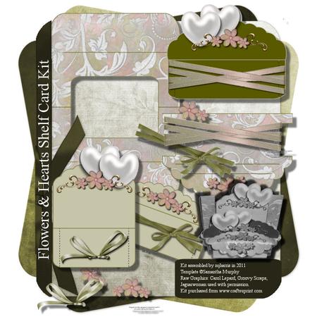 Flowers & Hearts Shelf Card Kit2