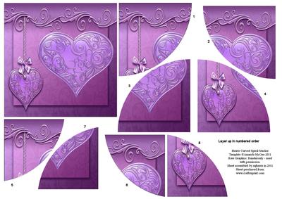 Hearts Curved Spiral Stacker