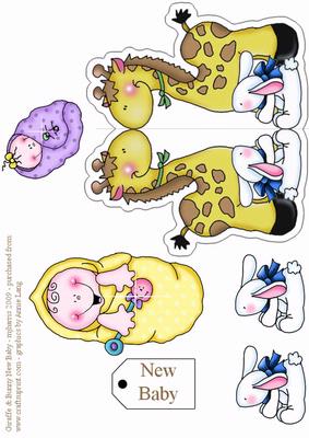 Giraffe & Bunny New Baby