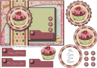 My "cuppy Cake" Card Topper