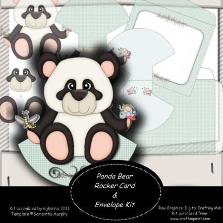 Panda Bear Rocker Card & Envleope