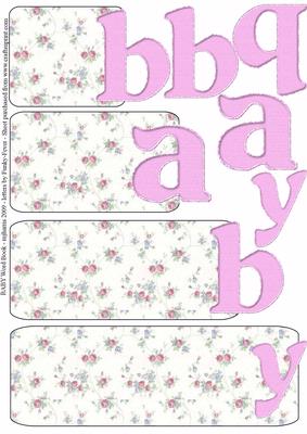 Baby Word Book in Pink