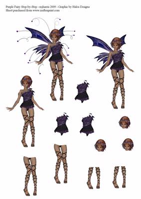 Purple Fairy Step-by-step