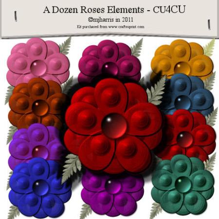 12 Layered Paper Roses - Cu4cu