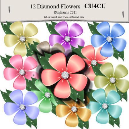 12 Diamond Flowers - Cu4cu