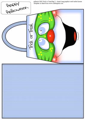 Halloween Trick or Treat Bag Card 2