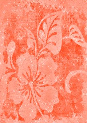 Tropical Hibiscus Flower Backing Paper