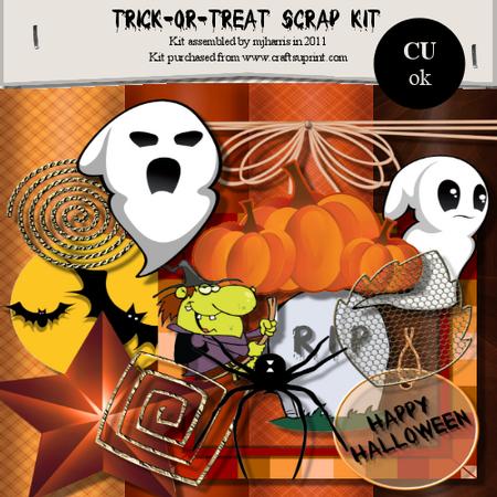 Trick-or-treat Scrap Kit - Cu