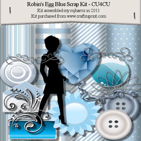 Robin's Egg Blue Scrap Kit - Cu4cu