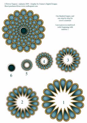 2 Flower Toppers E