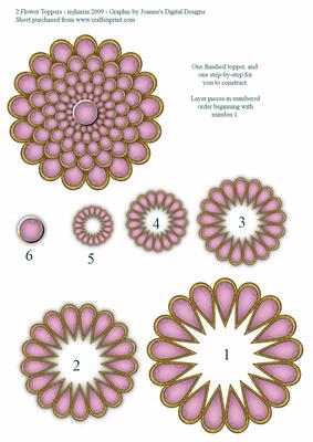 2 Flower Toppers F
