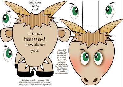 Billy Goat Flip-up Card 2