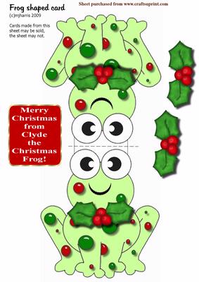 Clyde the Christmas Frog