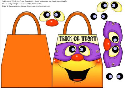 Halloween Trick-or-treat Bag Card 1