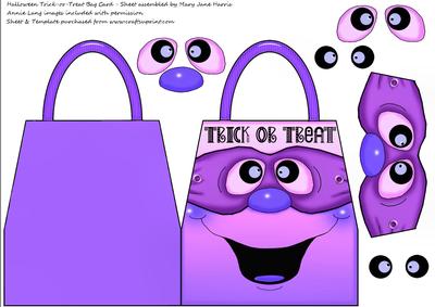 Halloween Trick-or-treat Bag Card 2