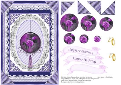 A Wild Rose & Lace Card Topper 2