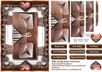 All My Heart Card Topper