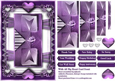 All My Heart Card Topper 2