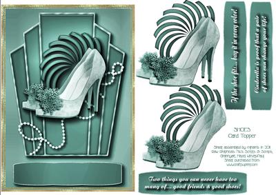 Not Enough Shoes Card Topper 1