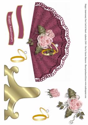 Anniversary Fan Card & Stand